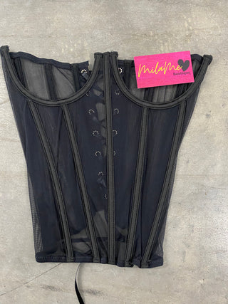 "Lacie" See Through Corset MilaMeBoutique