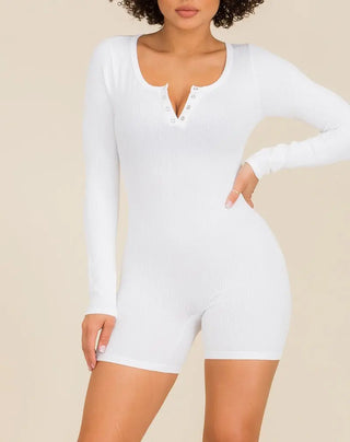 Blanca Long Sleeve Romper MilaMeBoutique